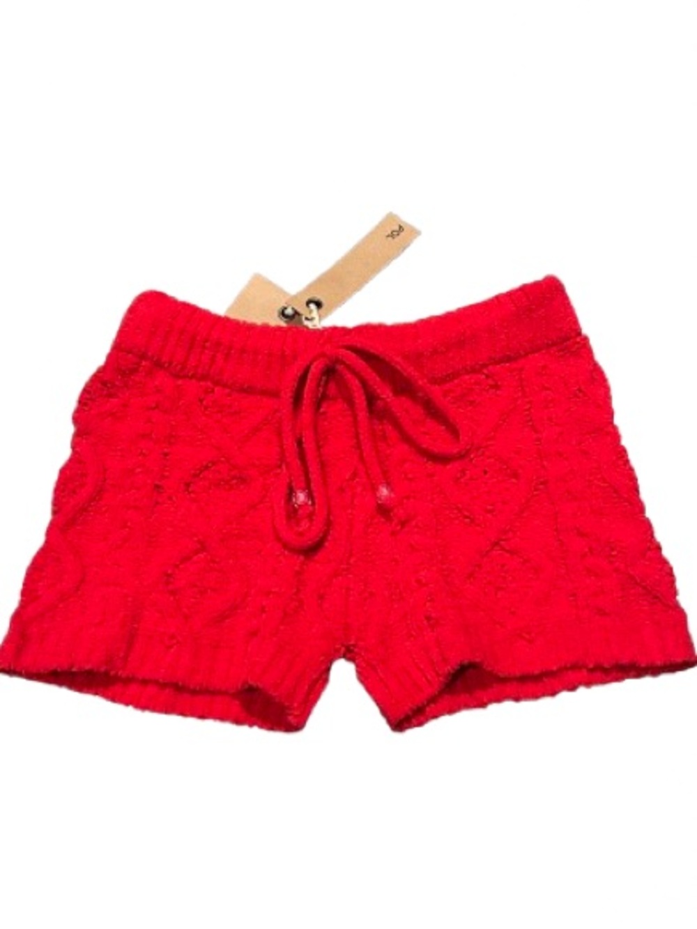 NWT POL Cable Knit Chenille Shorts Crochet Soft Girl Boho Chic Beachy Size S